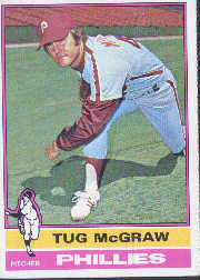 1976 Topps Baseball Cards      565     Tug McGraw